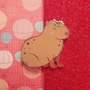 Stay Cool Capybara Hard Enamel Pin