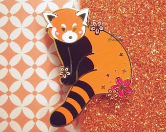 Stay Mellow Red Panda Hard Emaille Pin