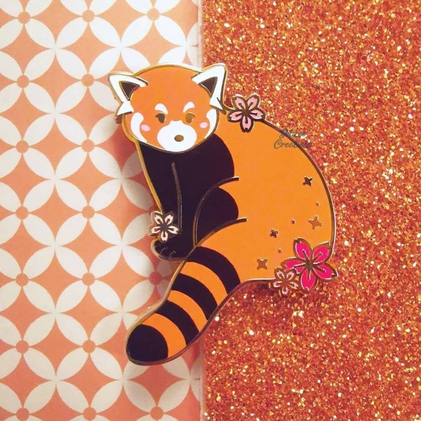 Stay Mellow Red Panda Hard Emaille Pin