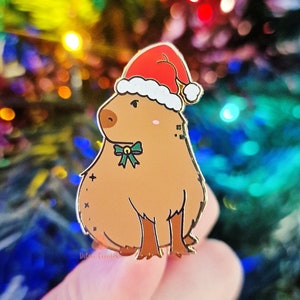 Capy Christmas Pin