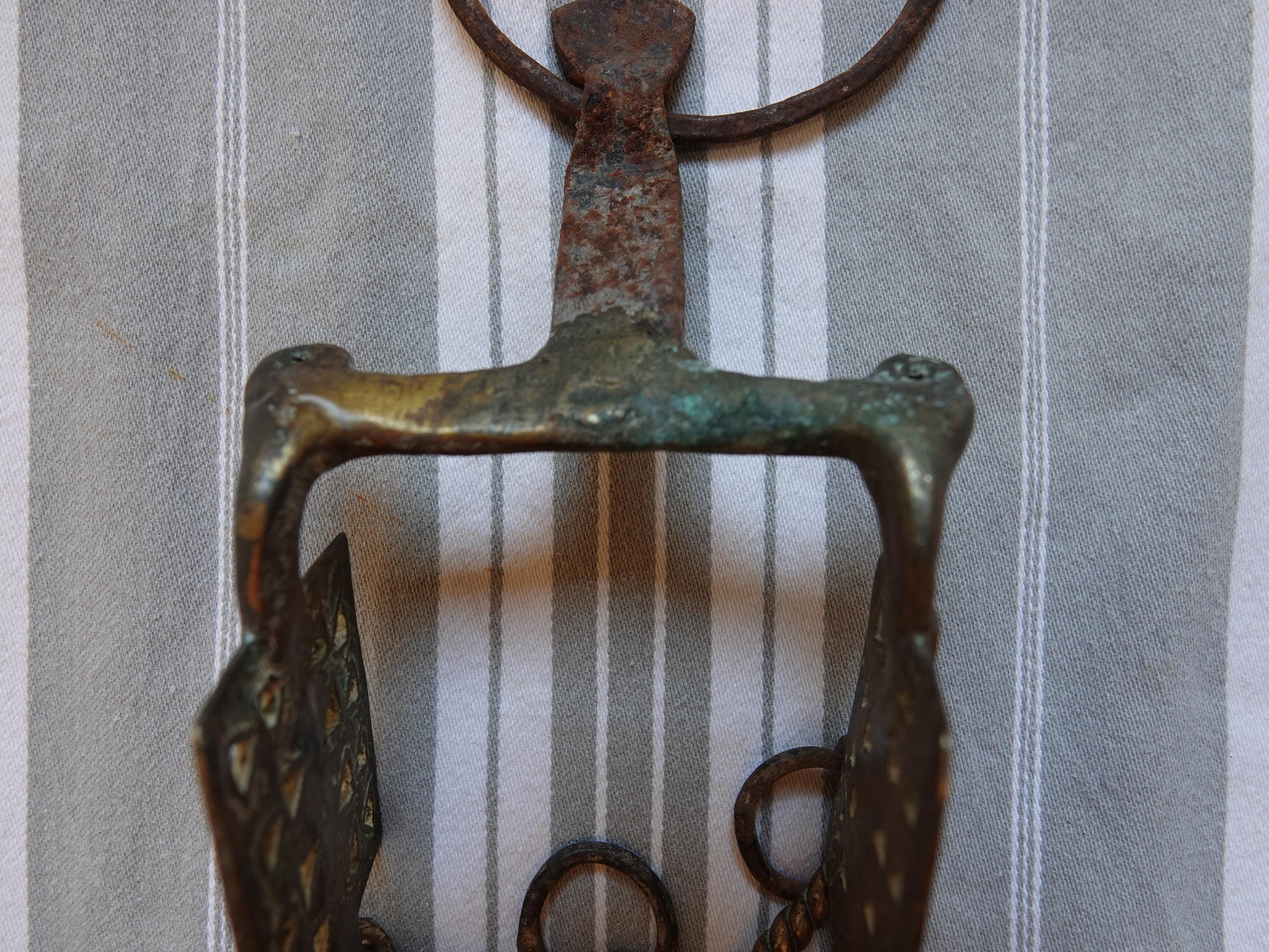 Anneau En Fer Forgé – Bride De Rêne équestre Vintage – Pièce Décorative Inde