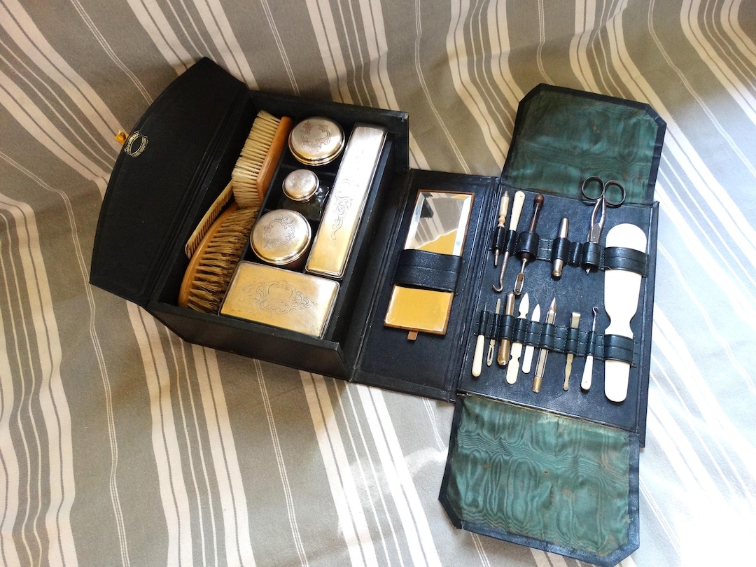 Dressing Case/fitted Antique Travel Case/c19th Dock Du Campement ...