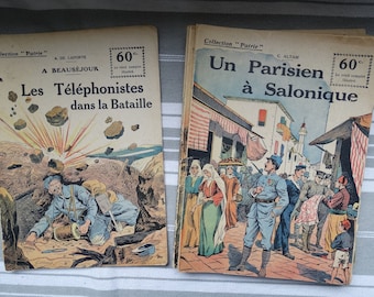 Wahl: Französische Hefte aus dem ersten Weltkrieg/Propaganda-Illustration aus dem ersten Weltkrieg