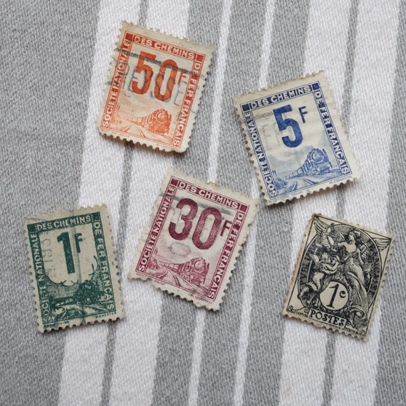 使用済みフランスの切手/1920年代～1940年代の切手詰め合わせ/古い