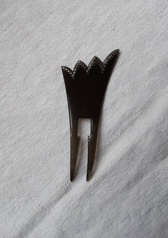 Auguste Bonaz hair comb/Art deco hair slide/Asymme