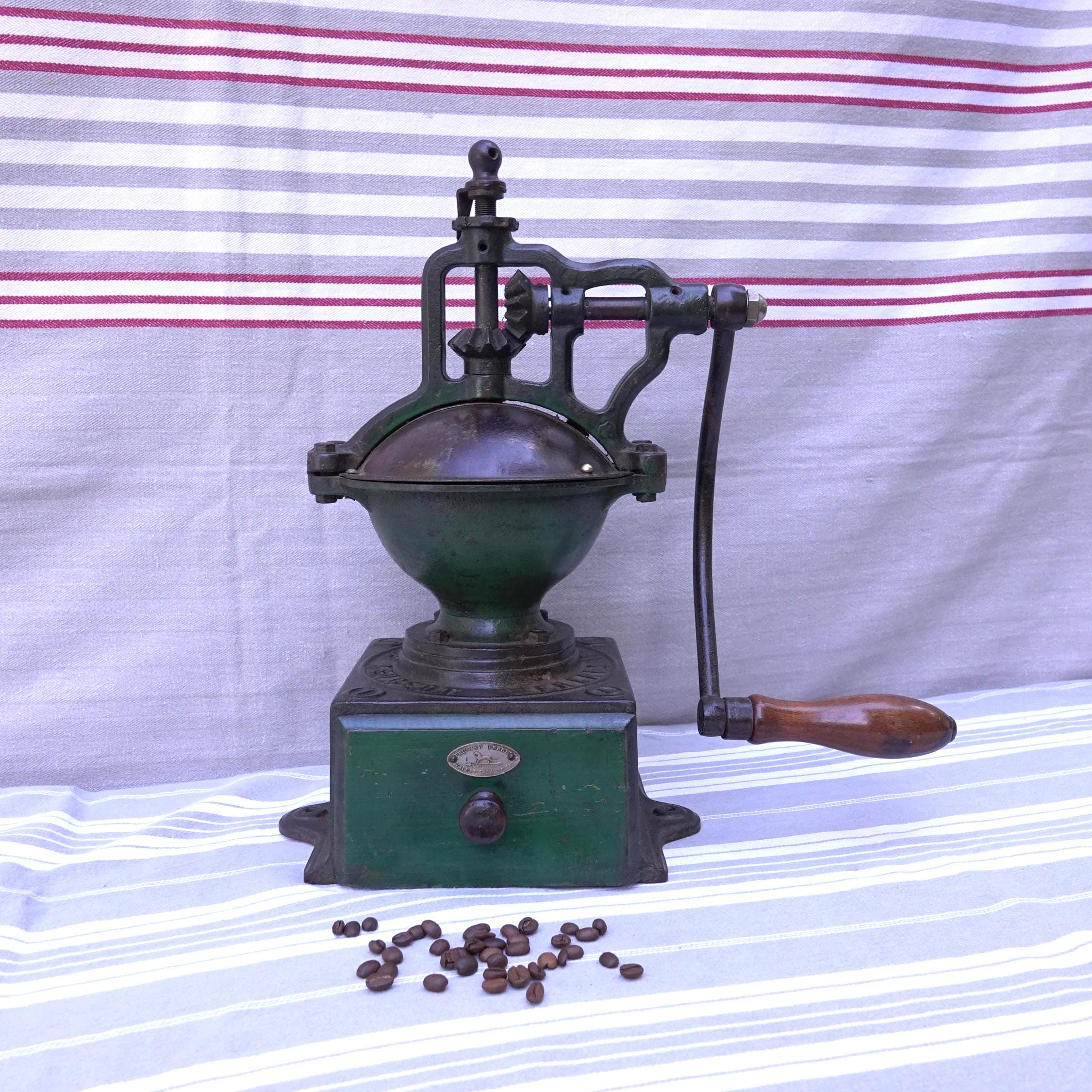 大型アンティーク鋳鉄製プジョーコーヒーミル/コーヒー豆用業務用グラインダー/米国へDDP配送