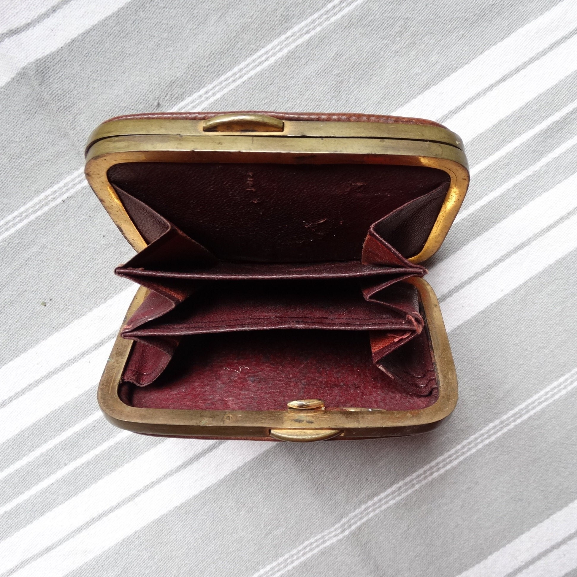 Antique Tiny Silk Coin Purse for Doll or Altered Art Miniature Mini Brass  Clasp - Etsy