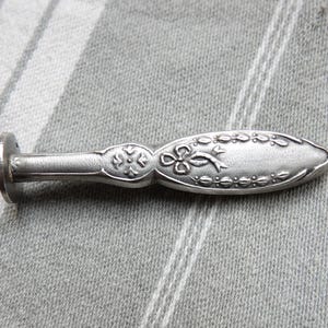 Selo de cera antigo/carimbo de cera de vedação de rosto em branco/cachete de prata com marca francesa/ornamento de mesa/presente do escritor/carimbo de carta de cera/Sceau vierge