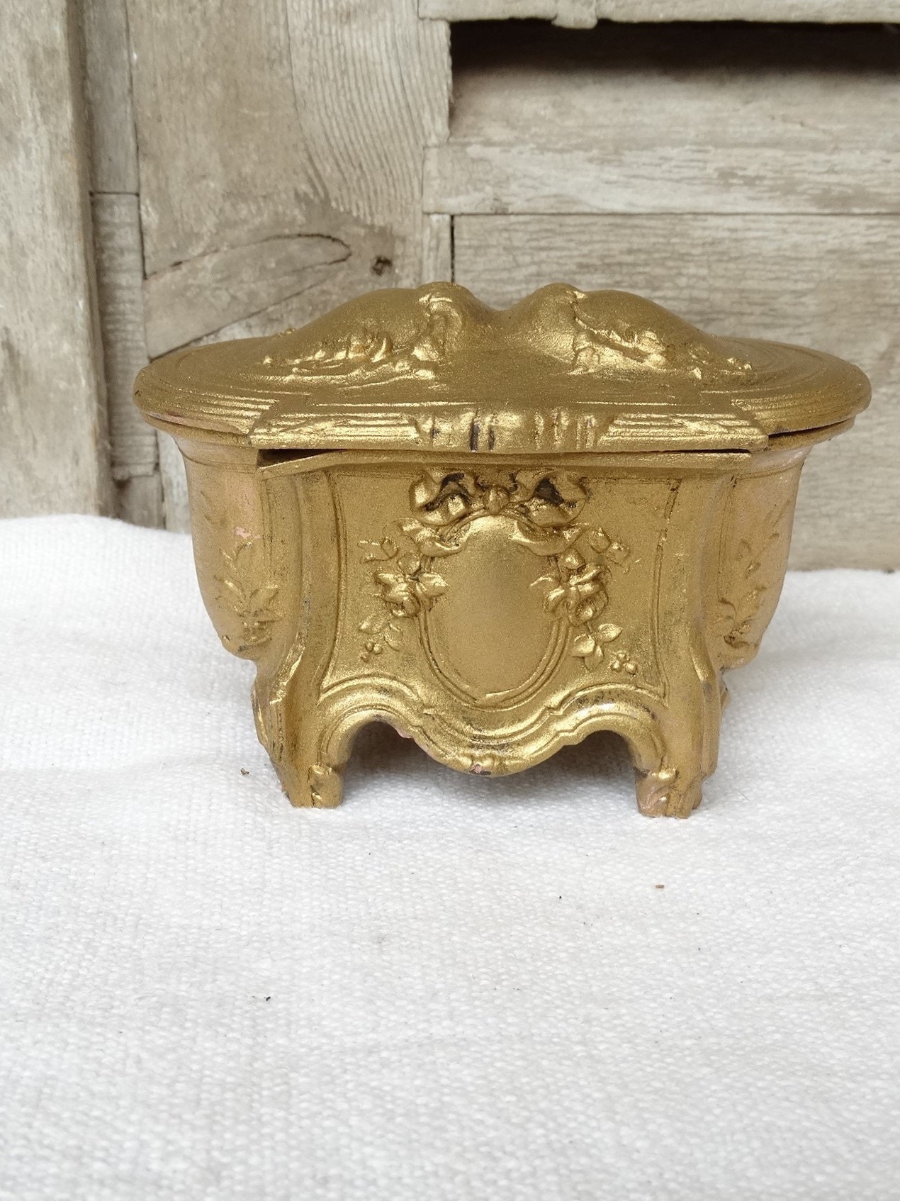 希少　フランス　 19世紀末 宝石箱 19世紀ジュエリーボックス 宝石箱 裁縫箱 | Brocante de La