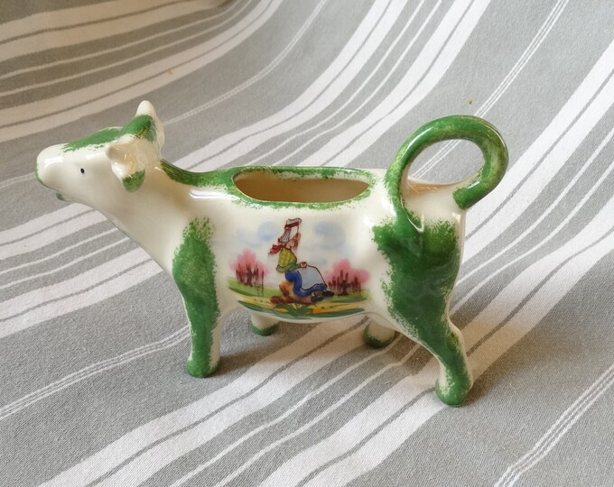 Vintage Cow Creamer/ceramic Creamer/vintage Cow Shaped Jug/cow Cream Pourer/french Vintage