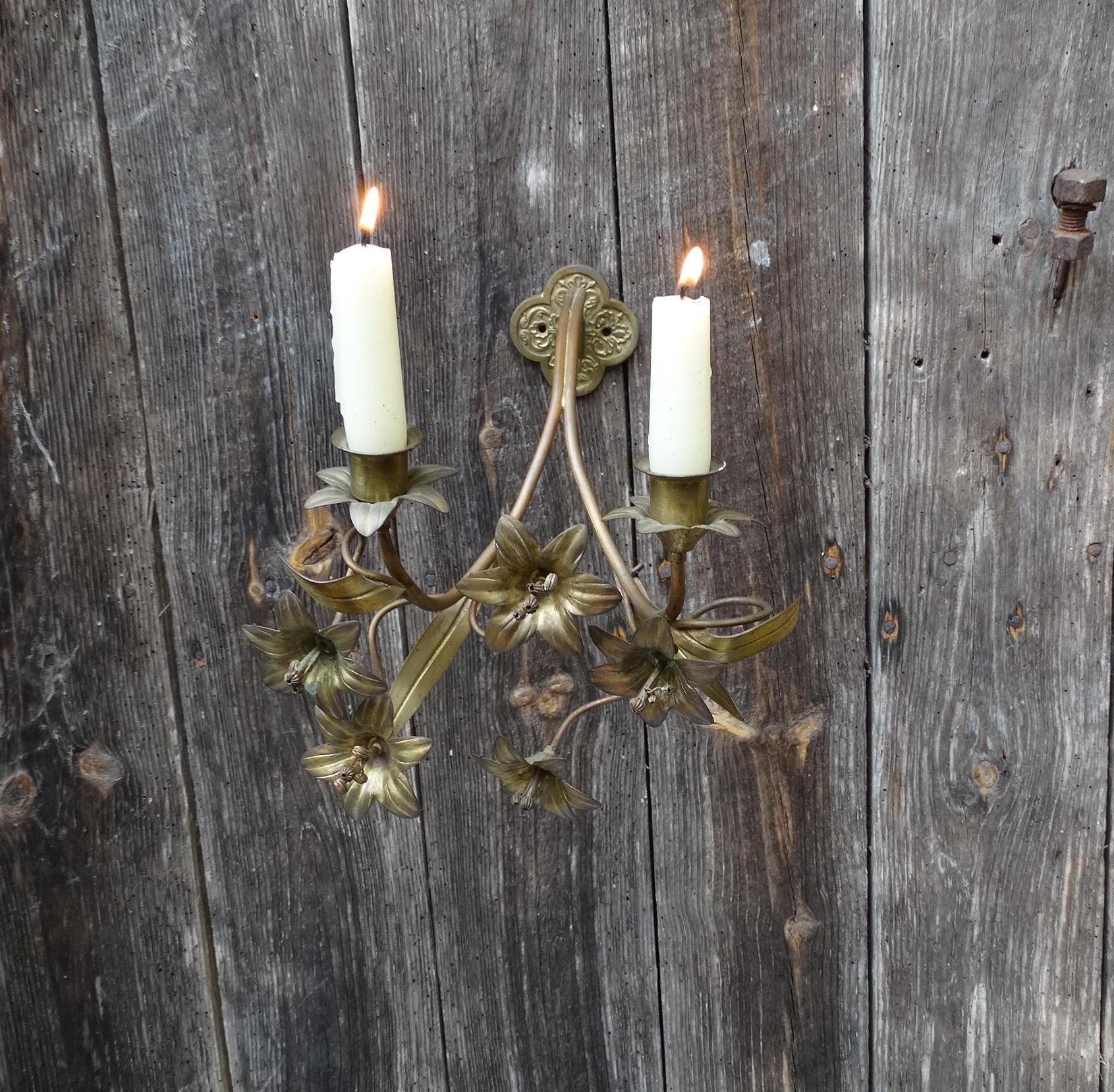 Flambeau à 2 branches Baccarat - La Brocante du 2