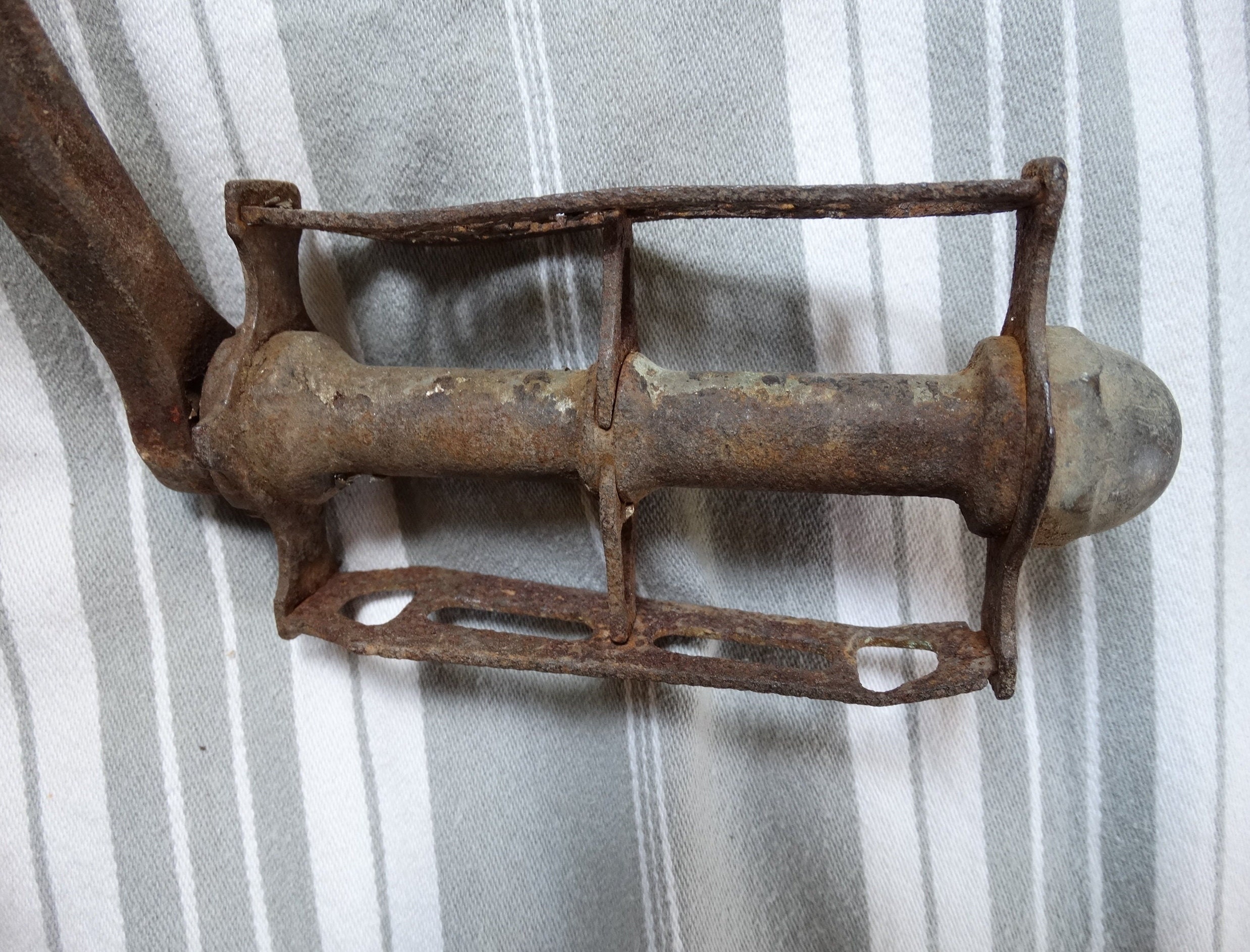 Pédalier Acier Vélo Ancien - 46 Dents - Pièce Vintage Pour Bicyclette Rétro