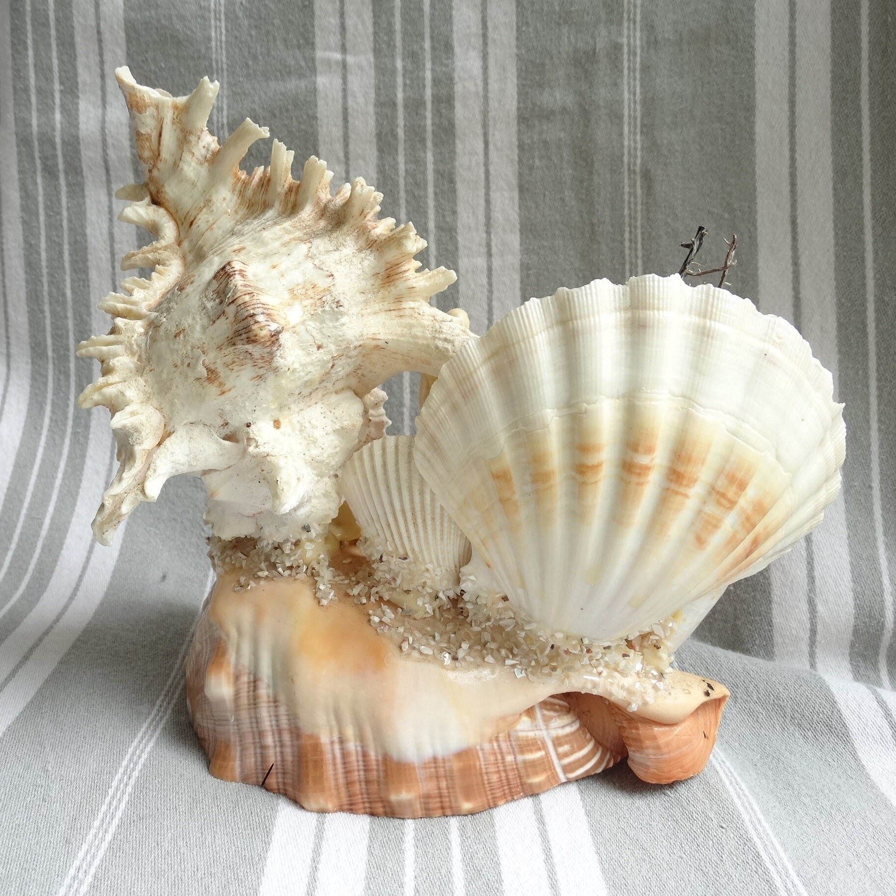 Virgin Mary Shell Sea Shell Shrine/virgin Mary Statue/shell Work Grotto/shell Art ...