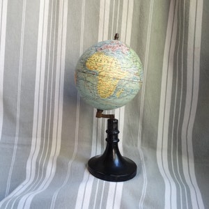 Antiker Globus/Damated J.Forest Globus/11 cm Durchmesser Globus/Globus terrestre/Alexandra Land Australien/Kleiner C19th Gips Globus/Karte von Australien/AF