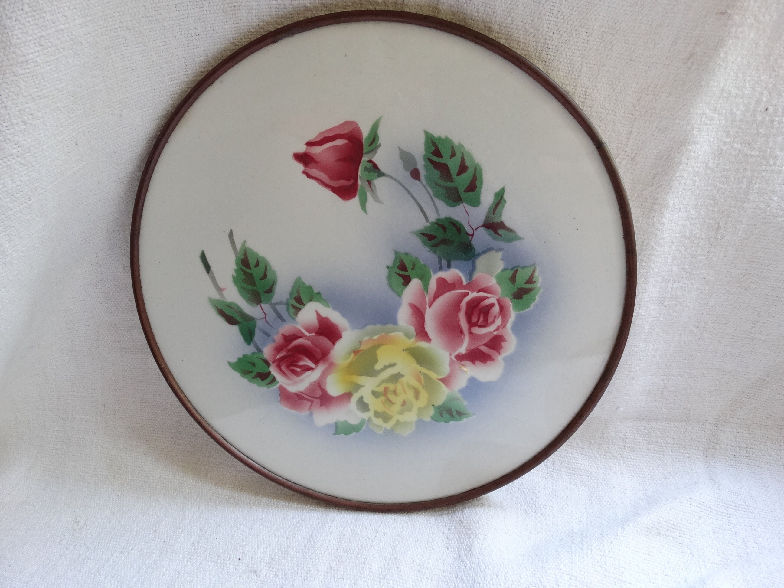 Plateau de Fromages/Joli Plateau Gâteaux Roses Vintage Assiette Service Shabby Chic Serveur Biscuits