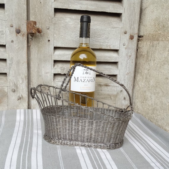 Wine Cradle wirework Wine Bottle Holder wine Pourer vintage Etsy