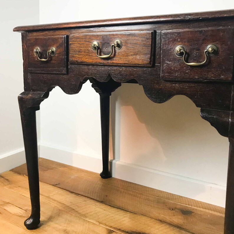 Country Made Antique Oak Lowboy Side Table 18th Century Etsy UK