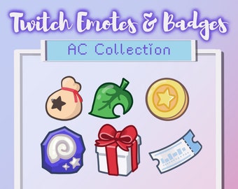 Animal Crossing Twitch badges, emotes, subs, loyalty, ACNH , discord
