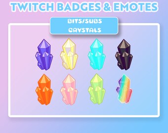 TWITCH bit and sub badges, loyalty badges, twitch creative, twitch art