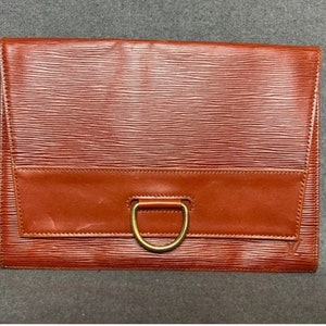 Louis Vuitton Vintage Brown EPI Leather Lena Clutch