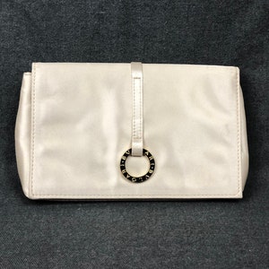 Vintage Bvlgari Perfumes Bag, Vintage Small White Handbag, Good Condition