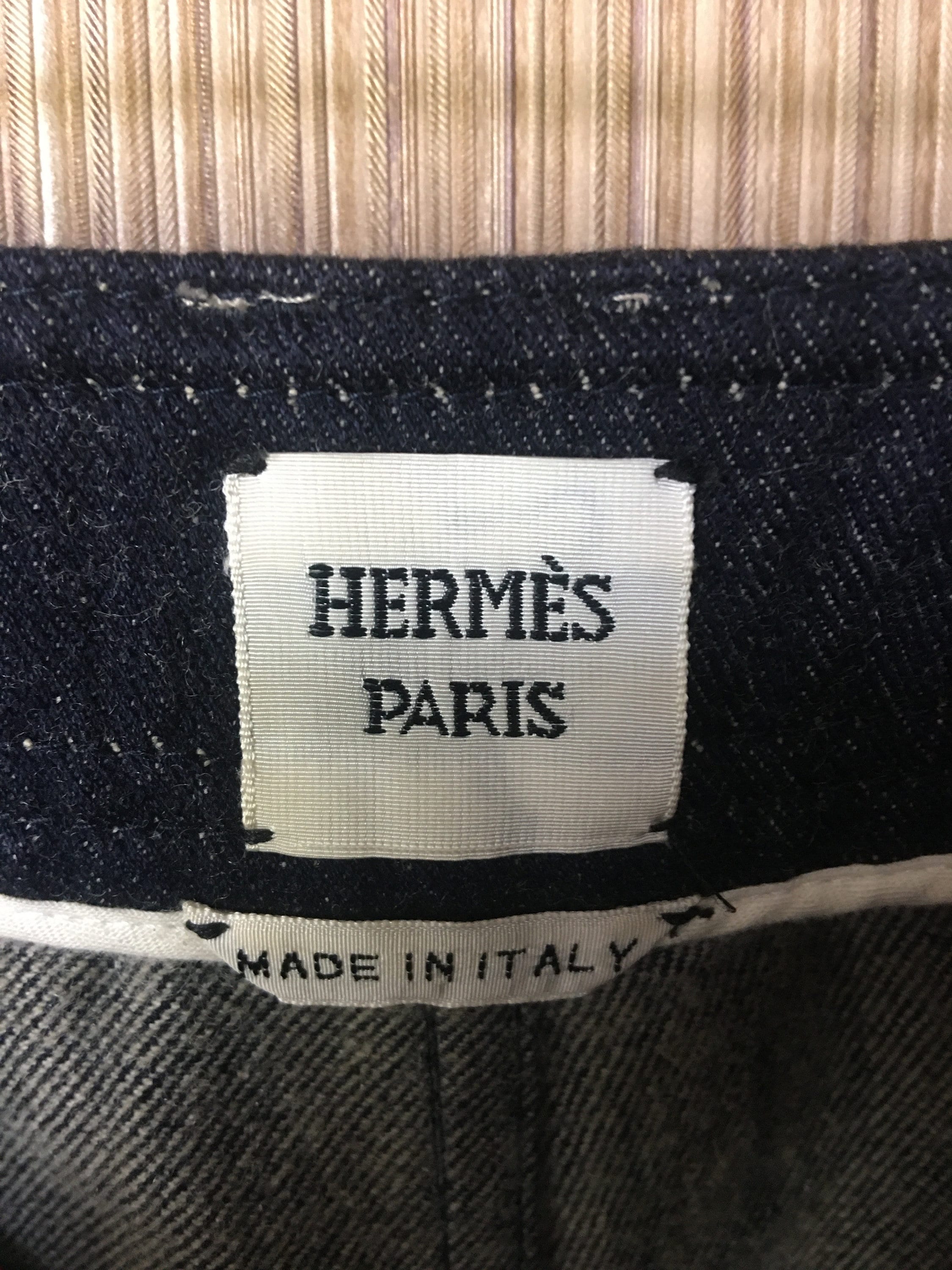 Vintage Hermes Jeans, Class, Luxury, Great Quality, Cotton Vintage Hermes Jeans, Class, Luxury, Great Quality, Cotton