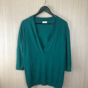Vintage Green Dries Van Noten Sweater, Retro