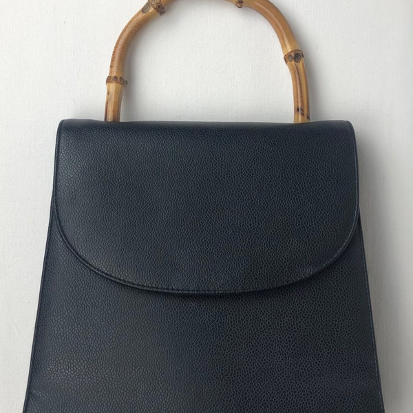 Vintage Dark Blue Handbag Women’s, Good Condition, Retro Bag