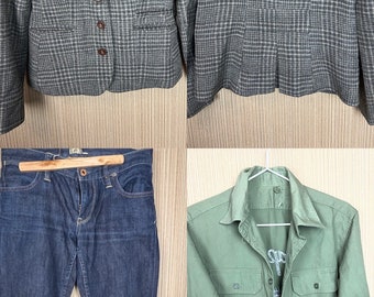 Set of 3 items , Vintage ,jacket, jeans,shirt