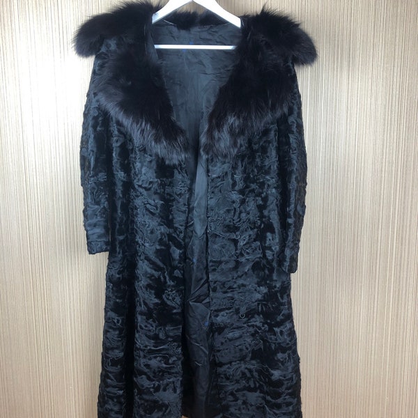 Black Fur Coat - Etsy