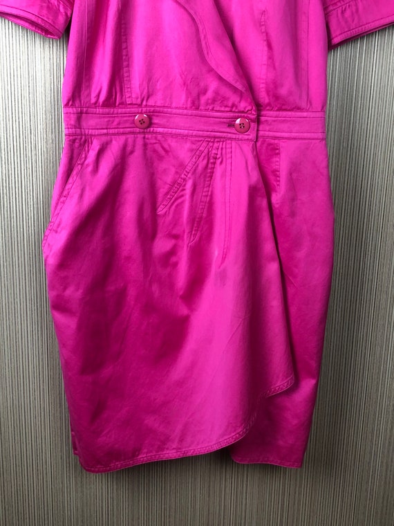 Pink vintage Escada dress, retro vintage, buttons… - image 5