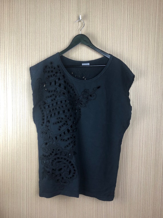 Vintage Dries Van Noten Top, Women’s Black, Luxur… - image 1