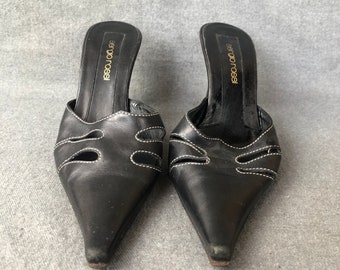 Vintage Sergio Rossi Women’s Shoes, Made in Italy, Natural Leather