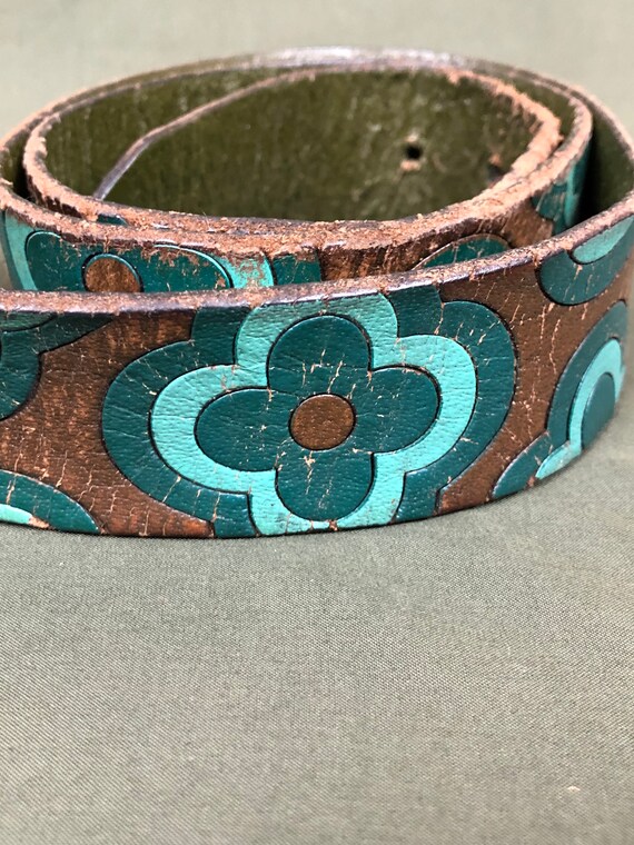 Vintage Gap With Flowers Style Drip Fashion Womens Belt 