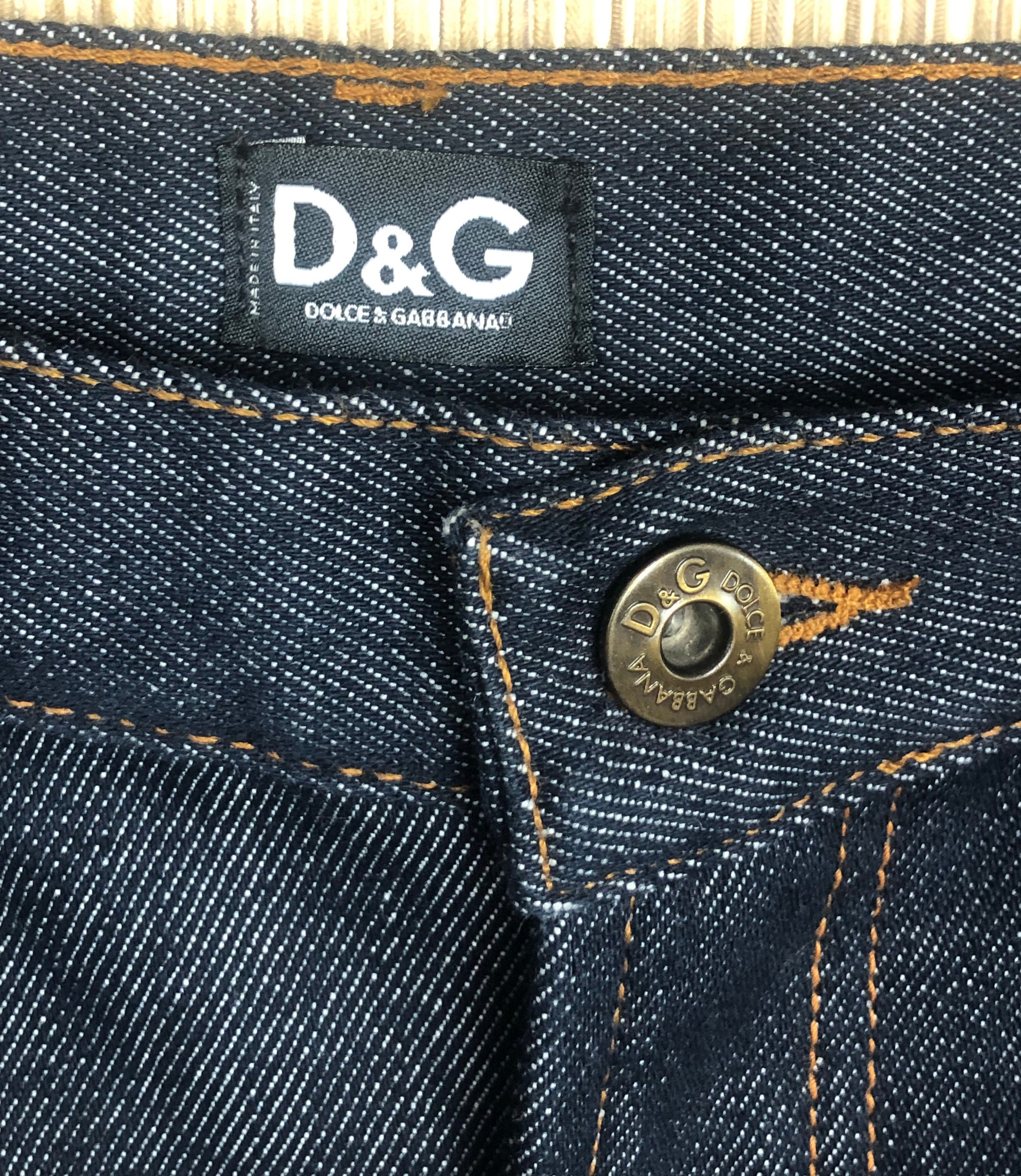 trolley bus Bedrag Grusom Dolce & Gabbana Jeans Vintage Leather Parts Good Condition - Etsy