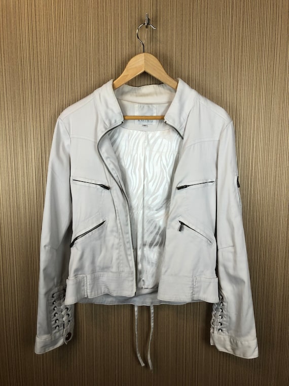 White Vintage Amisu Jacket, Retro