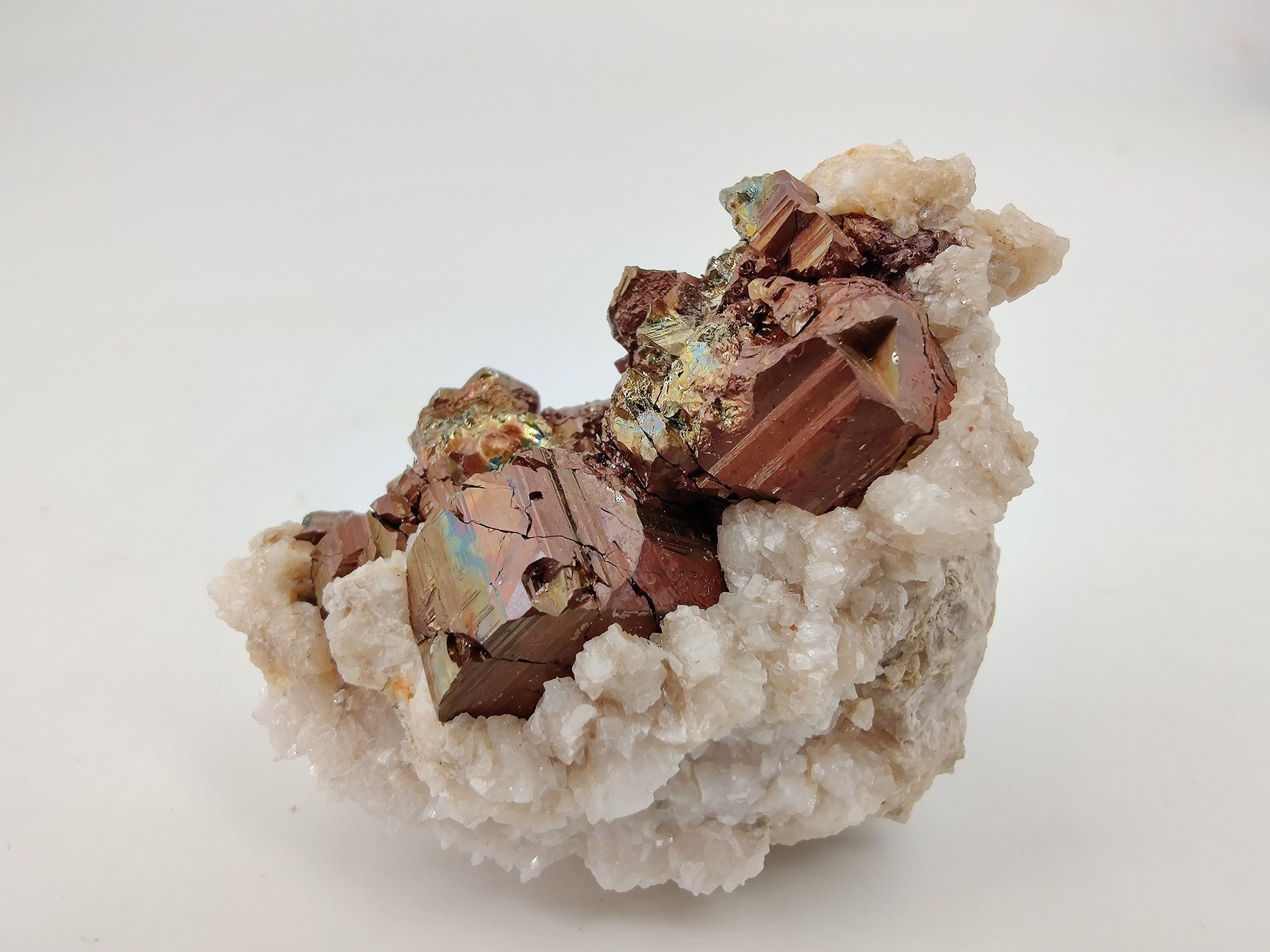 Veracruz - Pyrite, Quartz, Calcite, 77G, Mexique