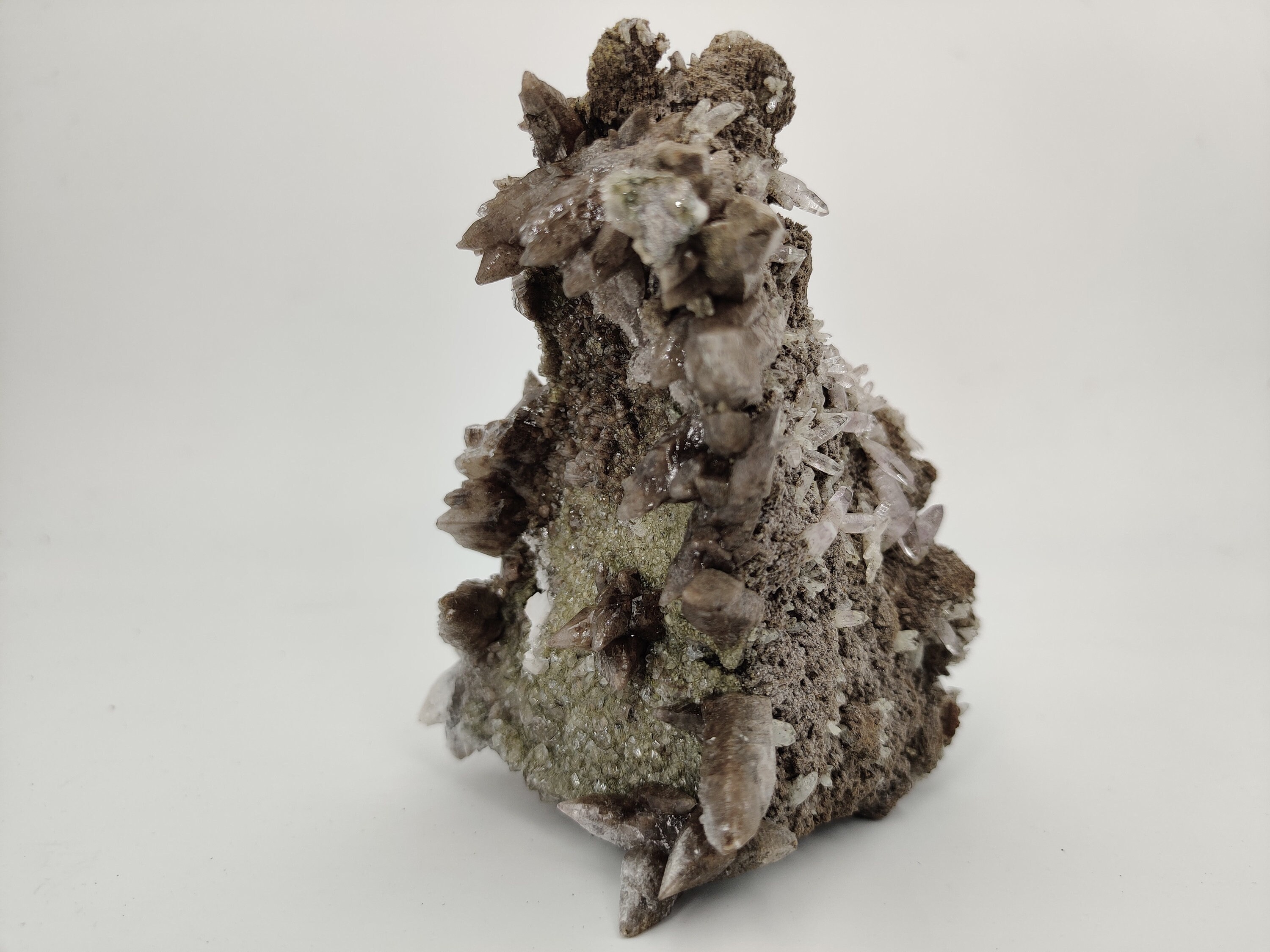 Calcite Dent de Chient' & Améthyste, Veracruz, Mine El Bordo