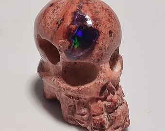 TOP Fire Opal AAA+ - Carved Skull - Mexico - 10ct