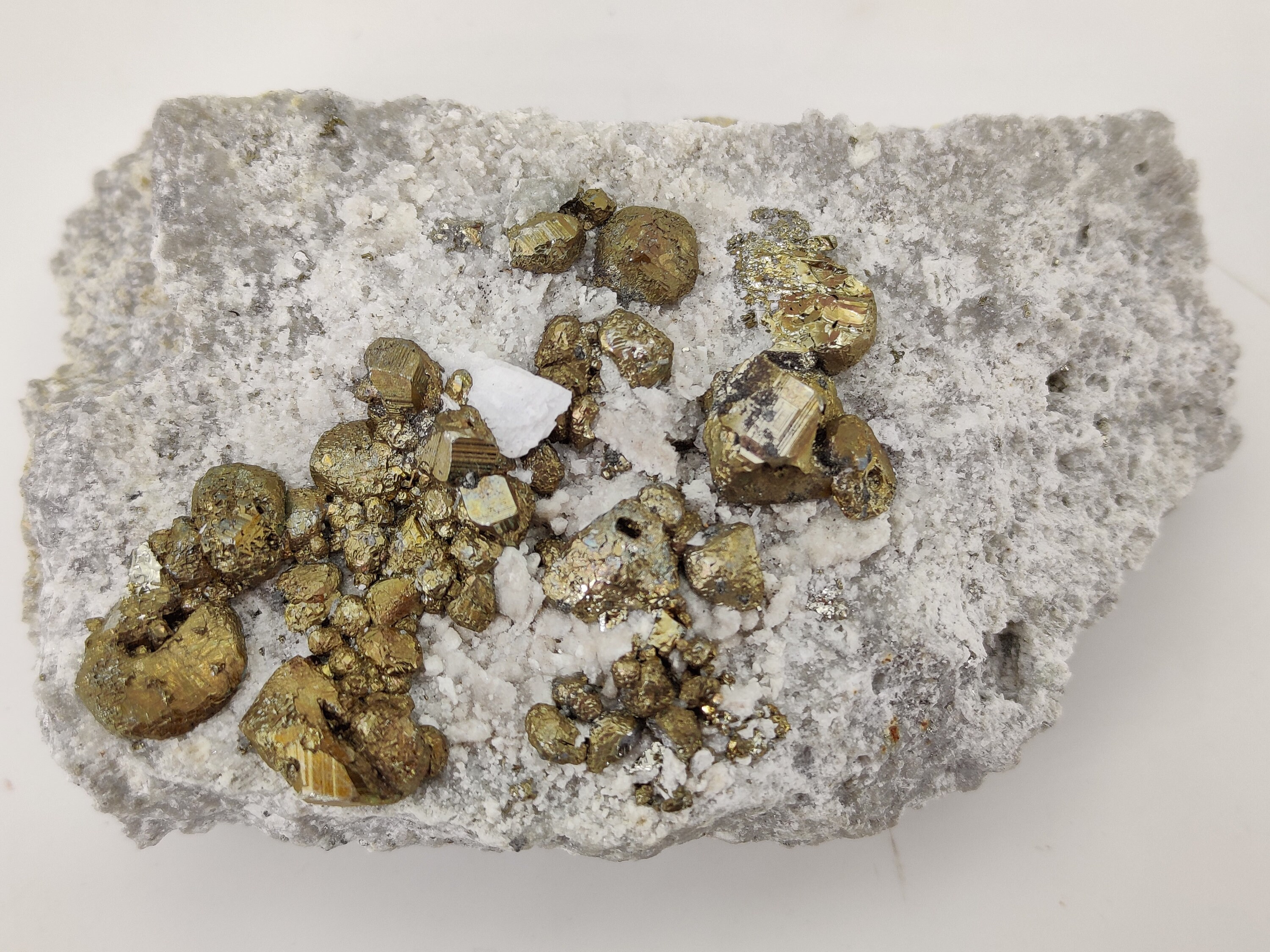 Rare Pyrite + Quartz, 130G, Mexique