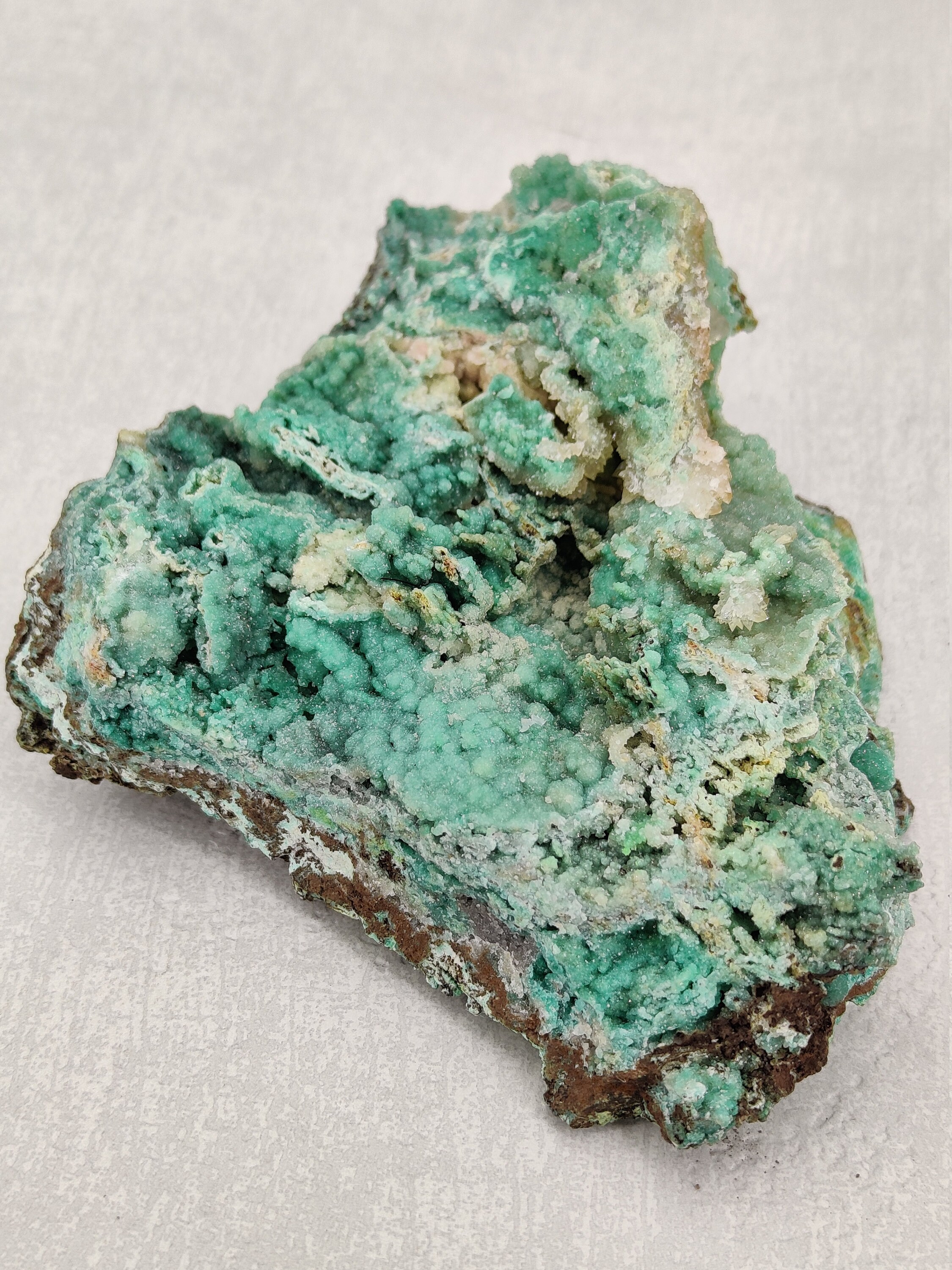 Rosasite, Calcite, Ojuela Mine