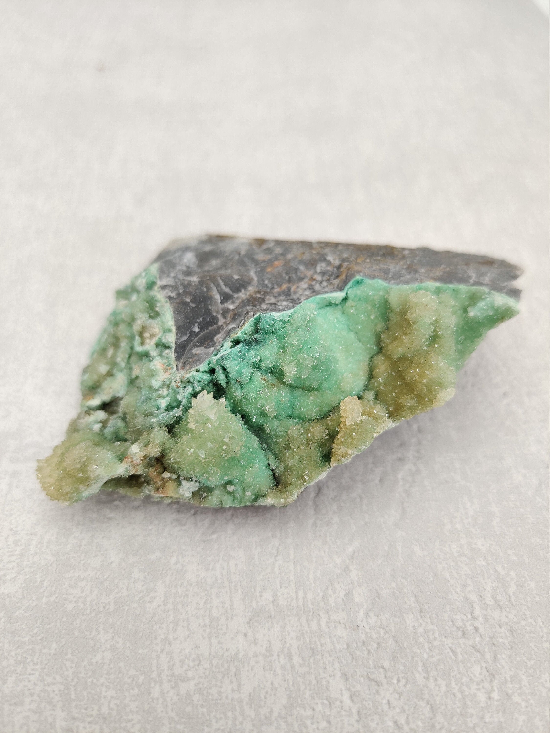 Rosasite + Calcite, Ojuela Mine