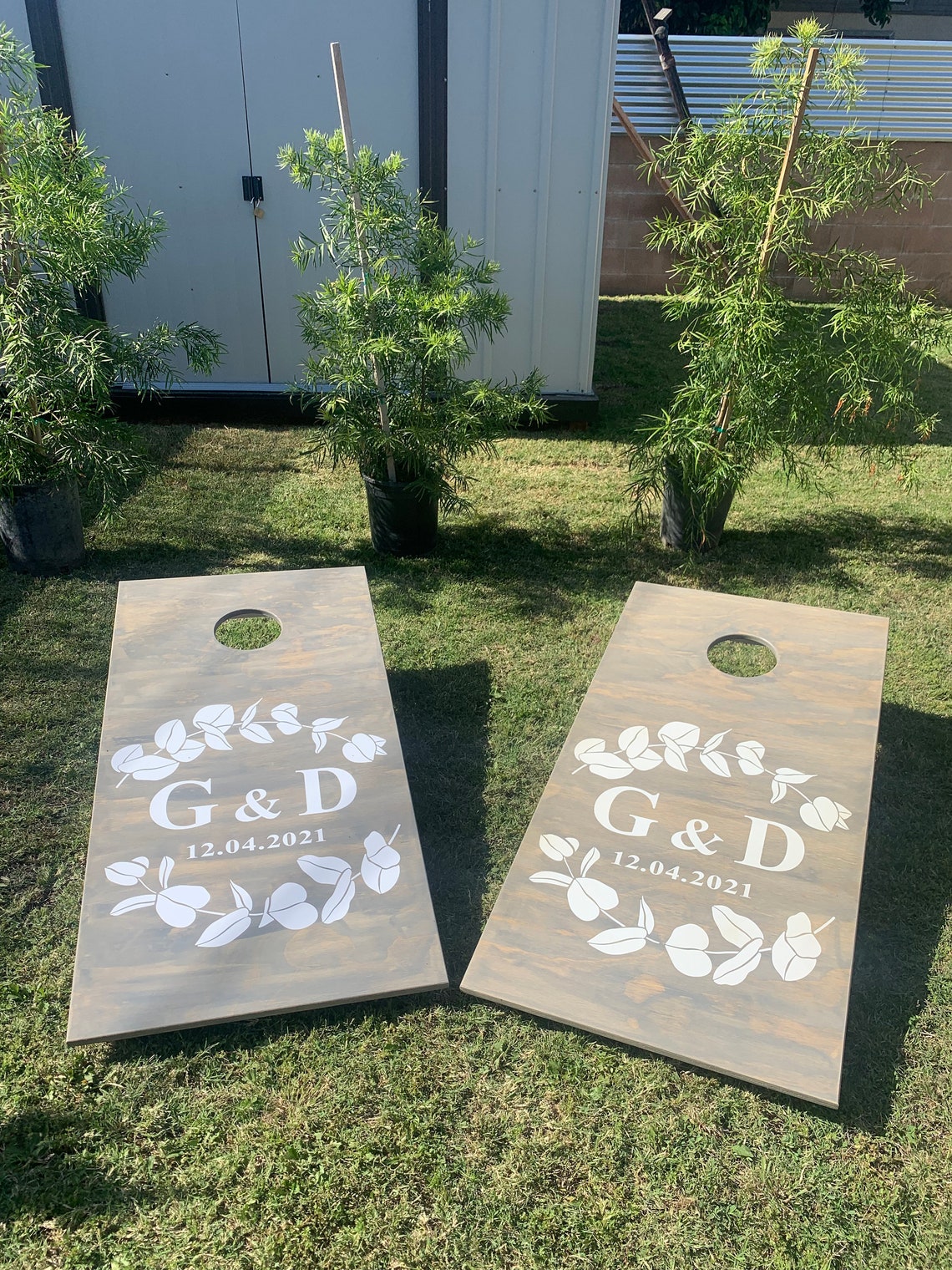 Wedding Cornhole Boards Cornhole Set Wedding Backyard | Etsy