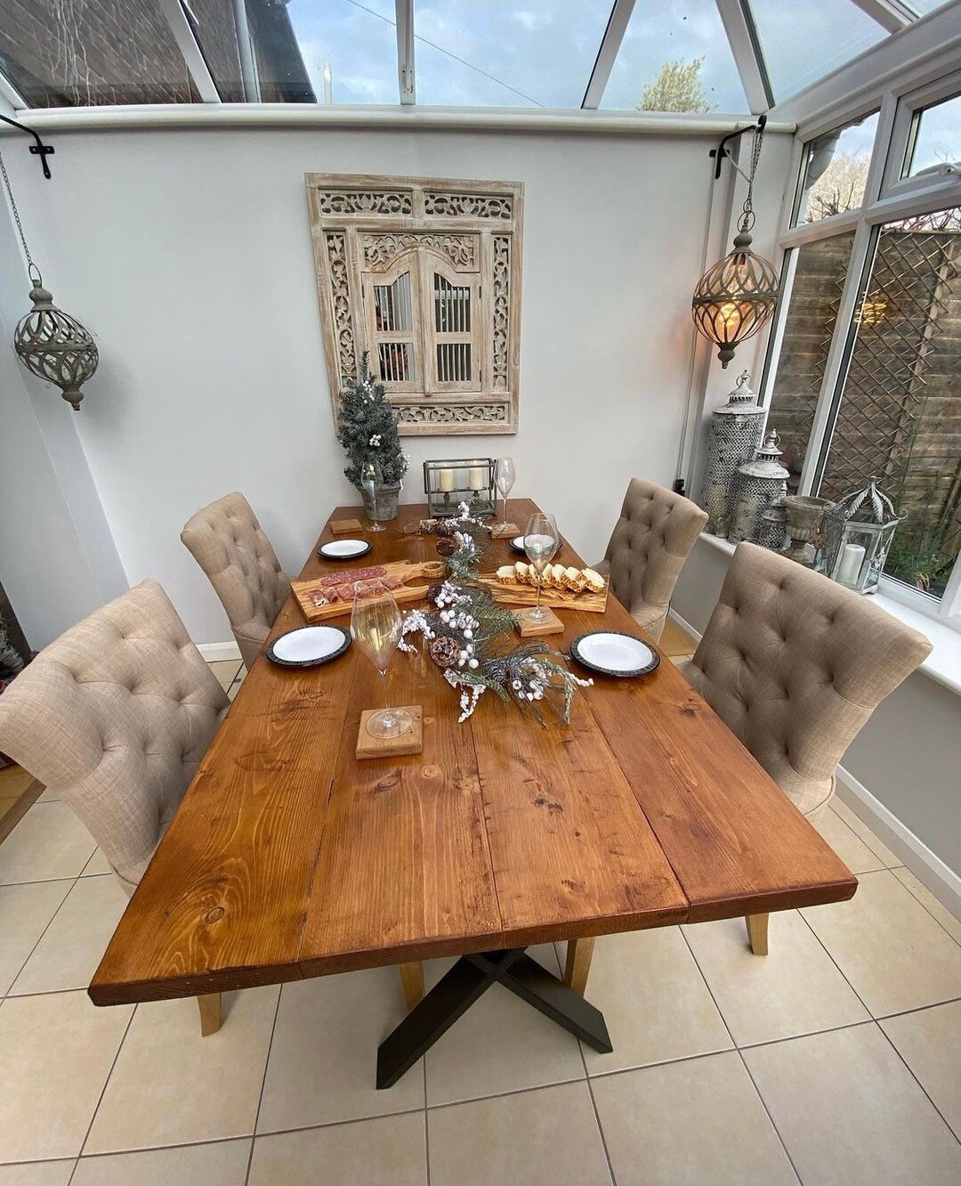 Reclaimed Scaffold Board Table Etsy