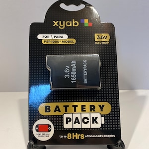 Sony PSP 1000 3.6 Volt 1650 mAh Extended Capacity Replacement Battery