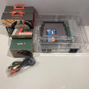 NES Multi-Color LED Retro Console: Clear Housing, Games & Accessories