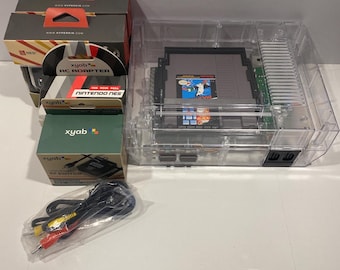 NES Multi-Color LED Retro Console: Clear Housing, Games & Accessories