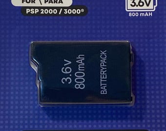 Sony PSP 2000/3000 3.6 Volt 800 mAh Replacement Battery