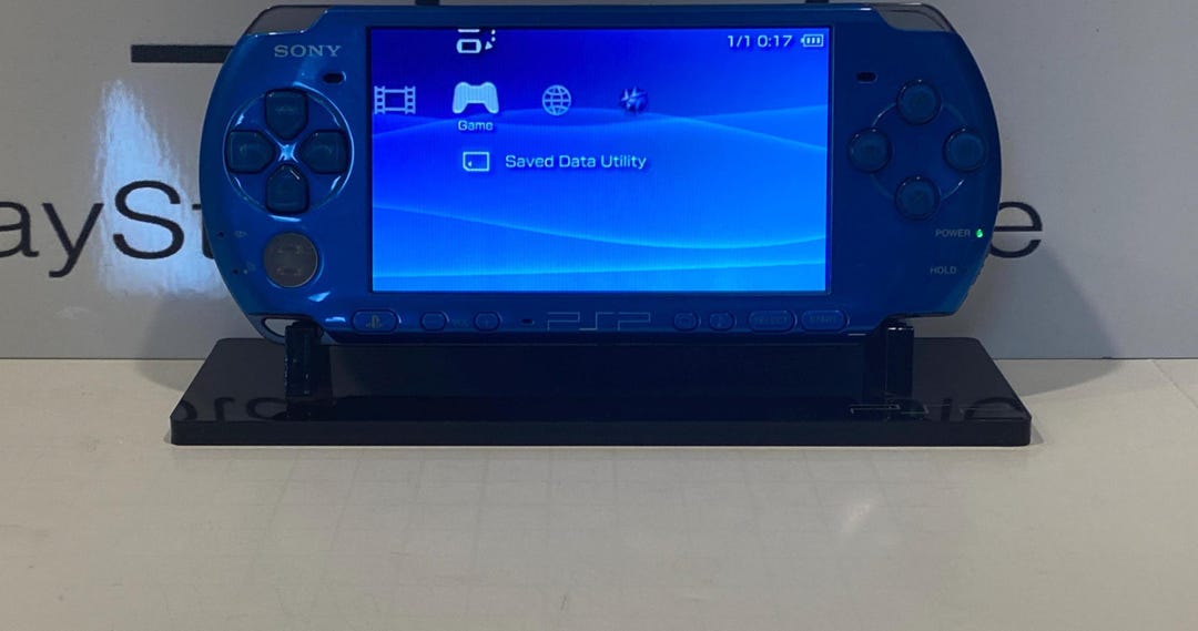 IPS Blue PSP 3000 Japan Import Bundle With IPS Laminated Glass