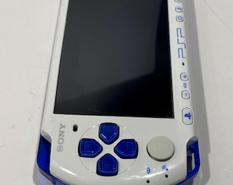 128 GB PSP 3000 White/blue Japan Import With Extra